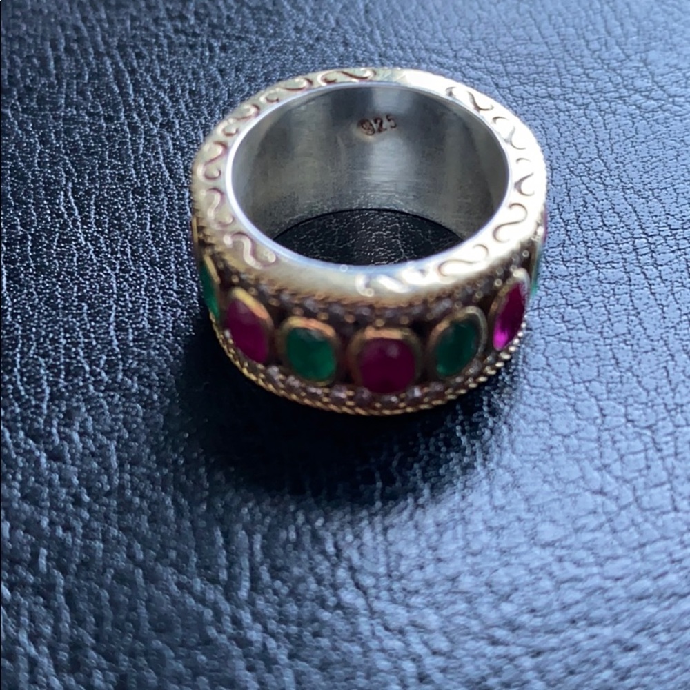 Fantastic Multi-Color Ruby & Emerald Gemstone Ste… - image 8